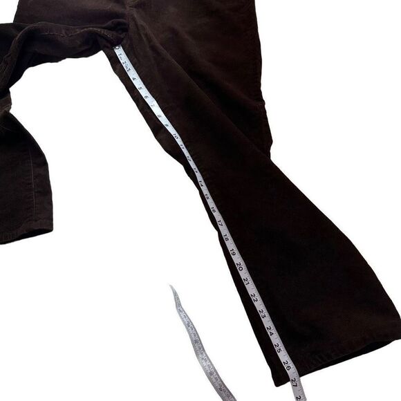 Vintage Lauren Jeans Co Ralph Lauren Women Brown Corduroy Classic Straight Jeans - Picture 8 of 10